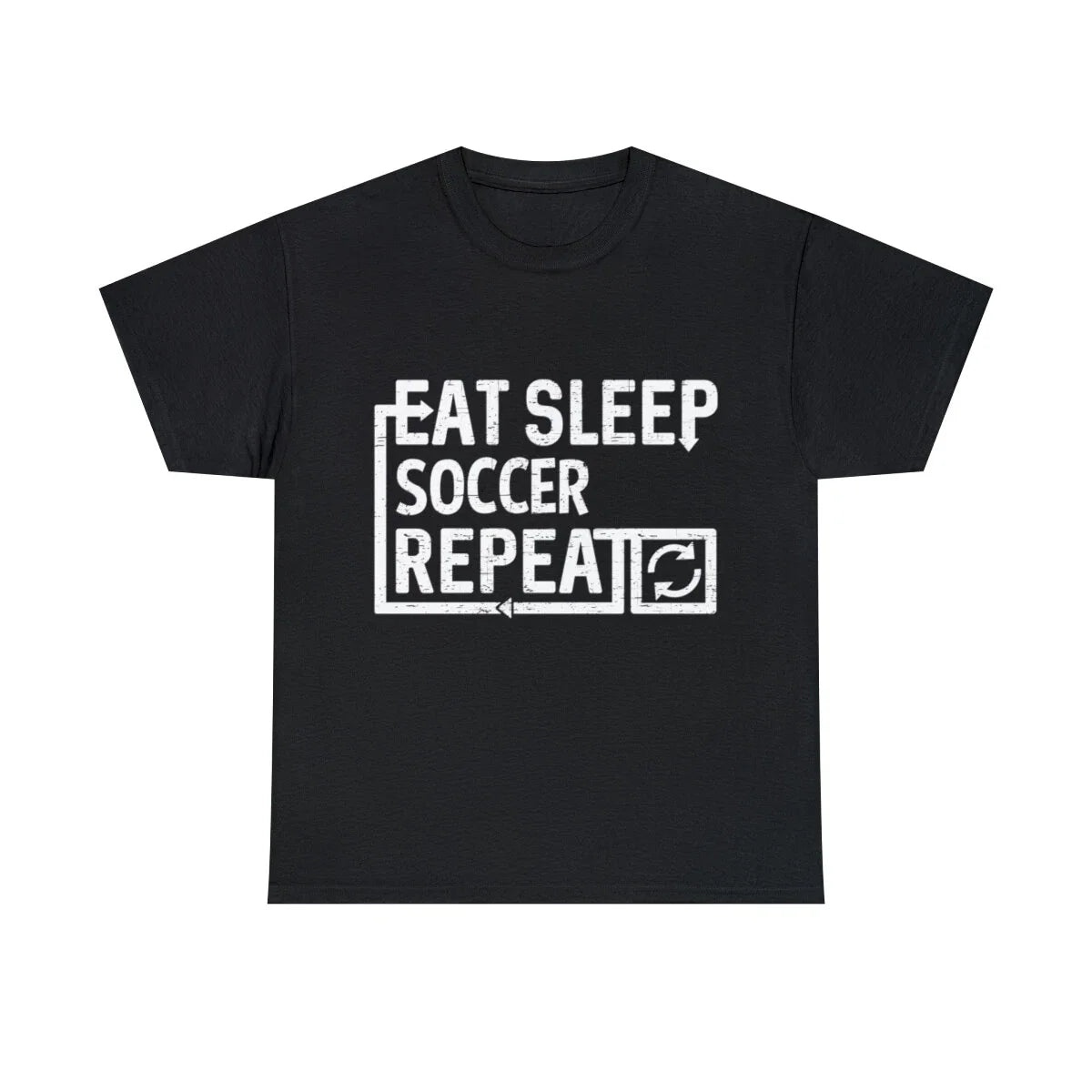 Eat Sleep Soccer Graphic Tee Shirt, S-5XL Unisex