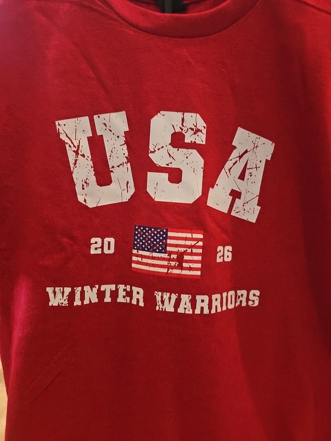 USA 2026 Winter Warriors - Red Size M (1024) Unisex