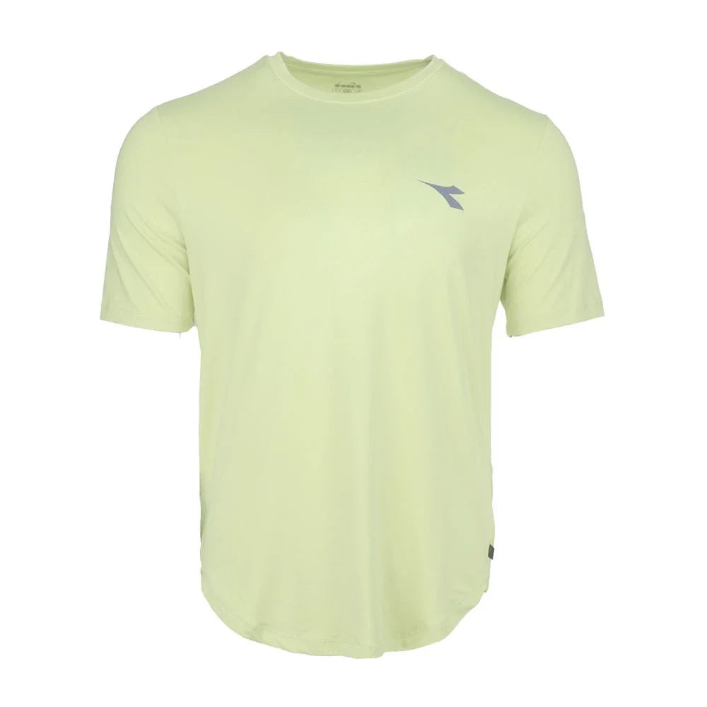 diadora Super Light Crew Neck Short Sleeve Athletic Mens Green Casual To Unisex