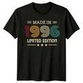 Made In 1996 Mens T Shirt 30th Birthday Gift Limited Edition Unisex