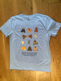 Butterfly Conservation society Christmas Moths T-shirt Medium sky blue