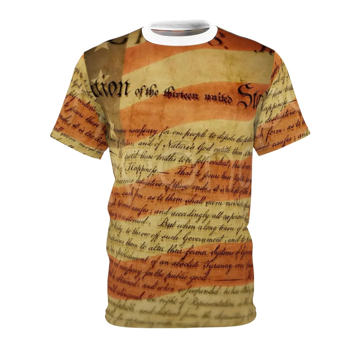 Historical Unisex Tee, Constitution Art Shirt, Unique Graphic Top, Vintage Style Unisex