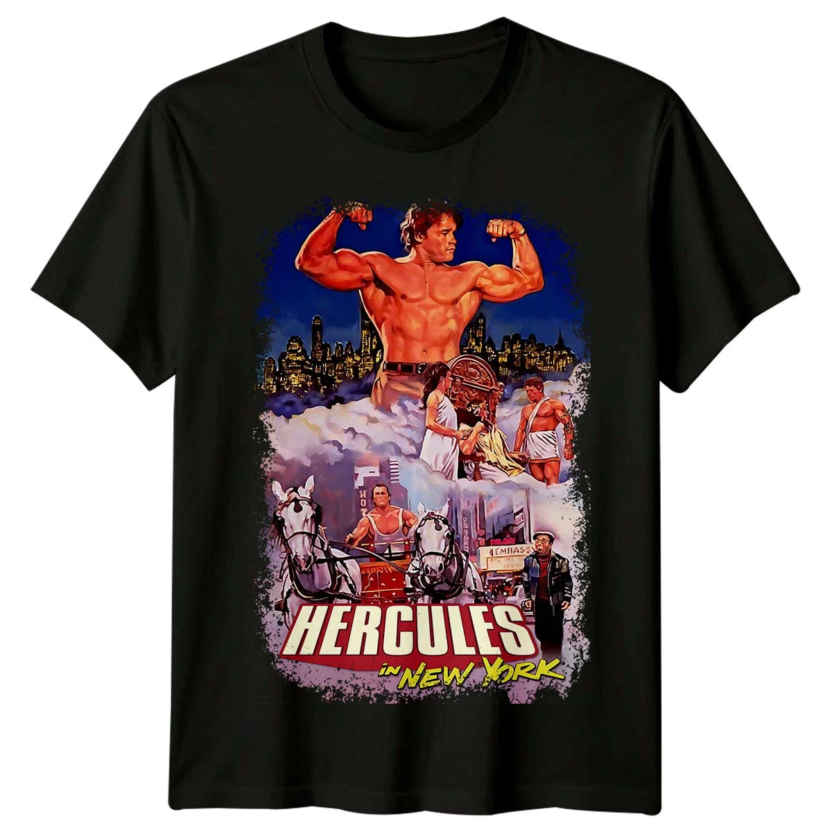 Hercules in New York (1970) Movie Poster Inspired Retro 70s Tee Unisex Unisex