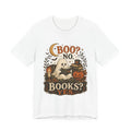 Boo? No. Books? Yes. T-Shirt | Ghost Reading Halloween Book Lover Tee
