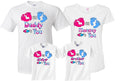 Pink or Blue Gender Reveal Family Funny matching cute s Unisex