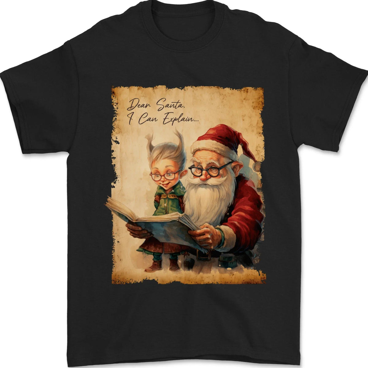 Dear Santa Claus I Can Explain Christmas Mens 100% Cotton Unisex