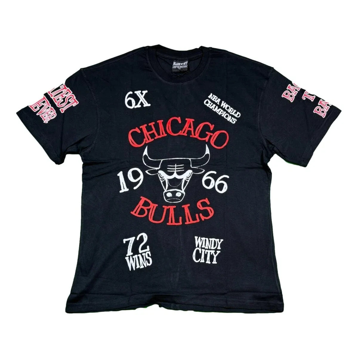 Men's Chicago Bulls World Champion Streetwear Black Off Limited Edition Unisex