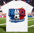 France Allez Les Bleus , French Football Tee Shirt, France Football Tee Unisex