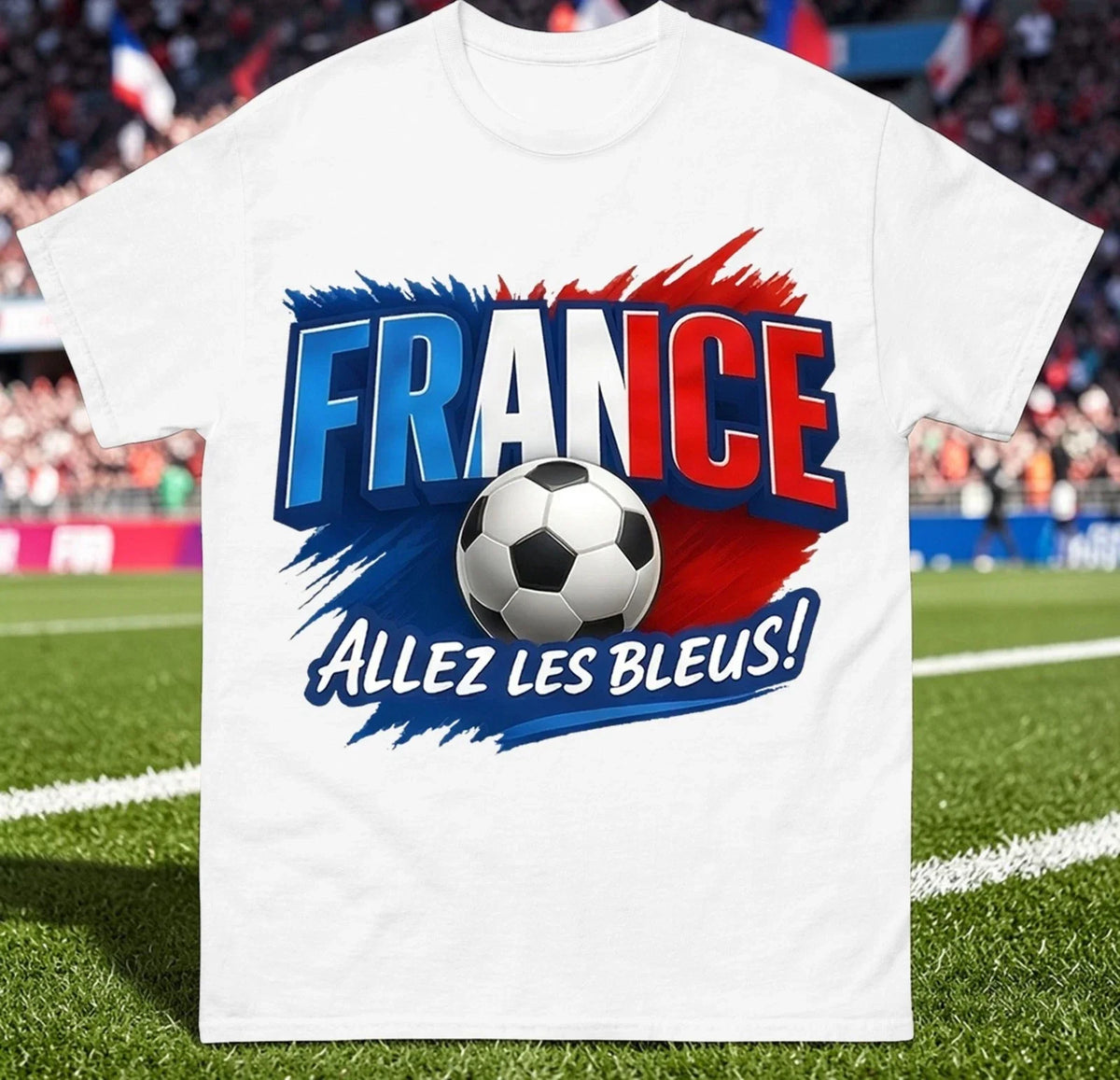France Allez Les Bleus , French Football Tee Shirt, France Football Tee Unisex