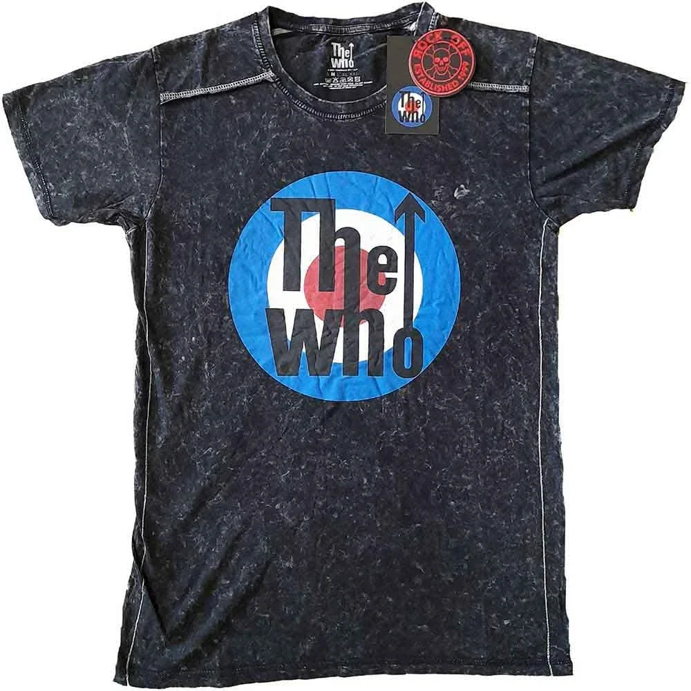 The Who Target Logo Black Unisex T‑Shirt New & Official Merch (Wash Collection) Unisex