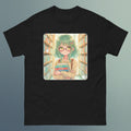 Anime Librarian Lady Book Lover Design E - Unisex Short Sleeve T-Shirt