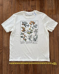 NWT Mens Medium Nature Leaves Mushroom Old Navy Soft Crewneck Graphic T Shirt Unisex