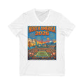 North America 2026 Soccer Poster V-Neck Tee | Stadium Illustration Unisex