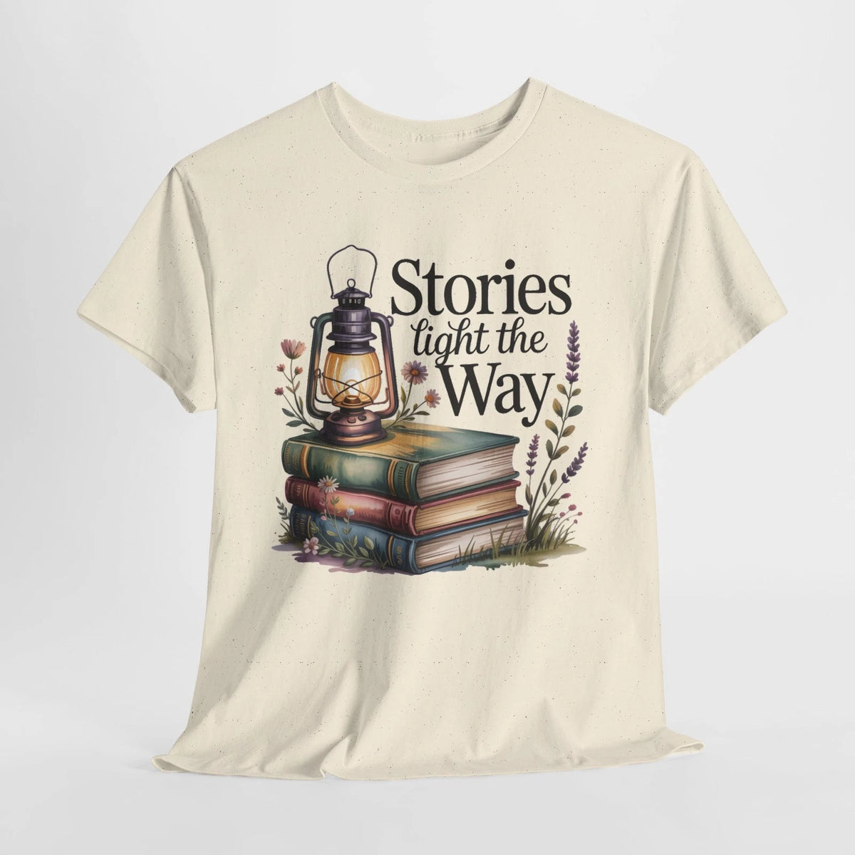 Stories Light The Way Tee | Librarian Book Lover Shirt Gift