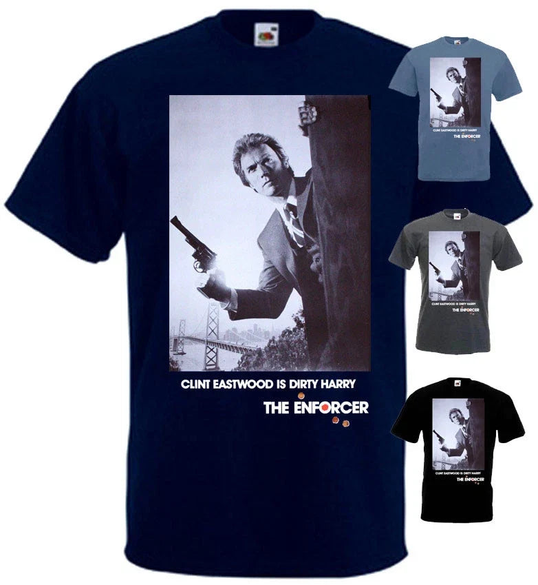 The Enforcer v3 T shirt Clint Eastwood 100% cotton black graphit all sizes S-5XL Unisex