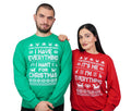 Christmas matching long sleeve green red shirts funny Ugly sweater party t-shirt