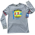 Ted Lasso Shirt Gray Long Sleeve Crew Neck Diamond Dogs Soccer Size L S234 Unisex