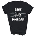 Best Dog Dad Funny Fathers Day Best Daddy Dogs Paw Shirt