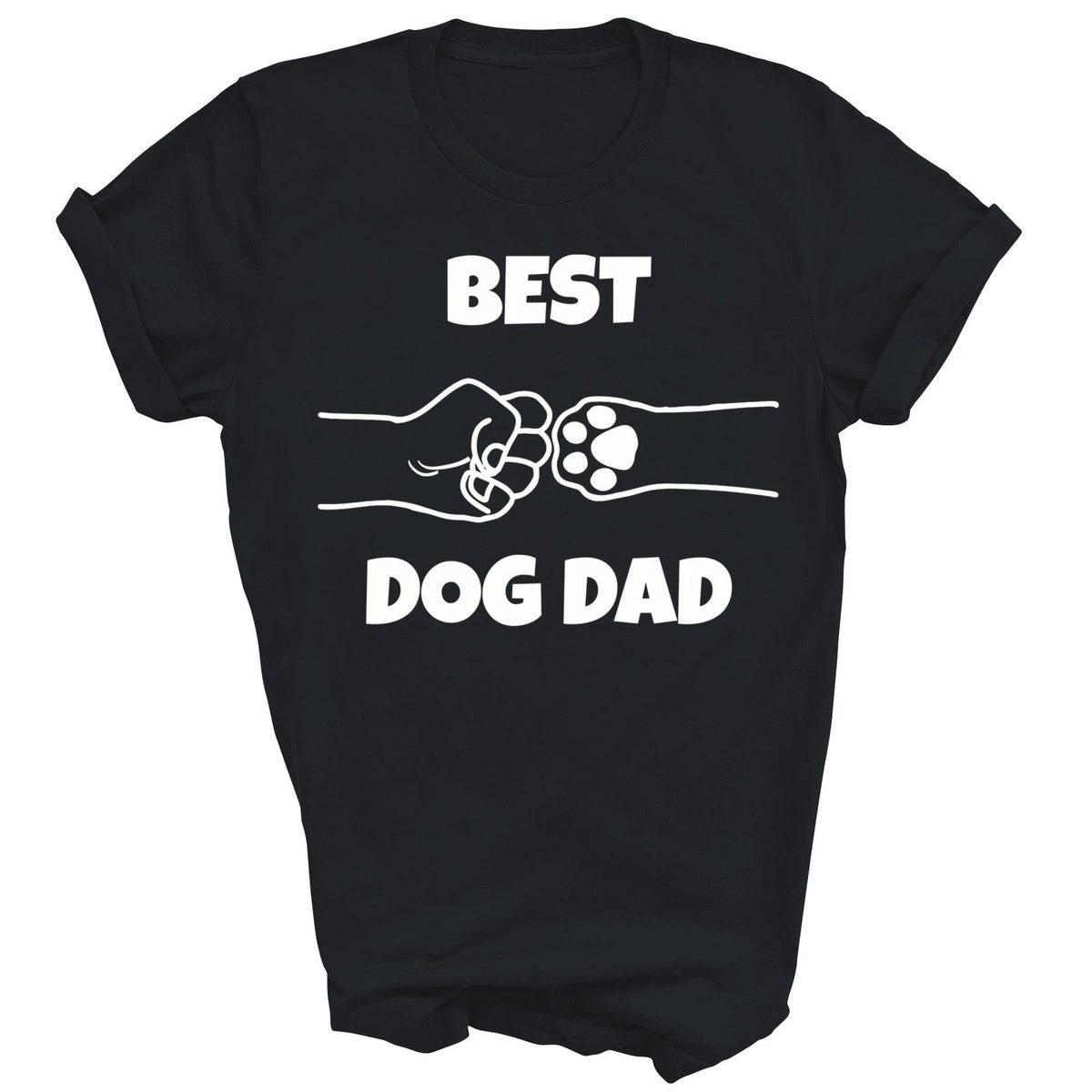 Best Dog Dad Funny Fathers Day Best Daddy Dogs Paw Shirt