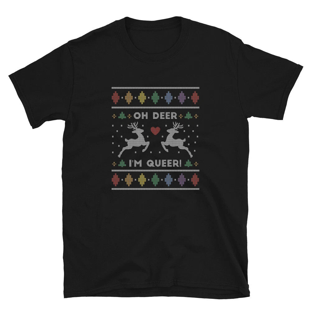 Ugly Sweater Queer Christmas T-Shirt