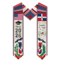 Dominican Republic Graduation Sash, Dominican Republic American Flag Graduati... Unisex