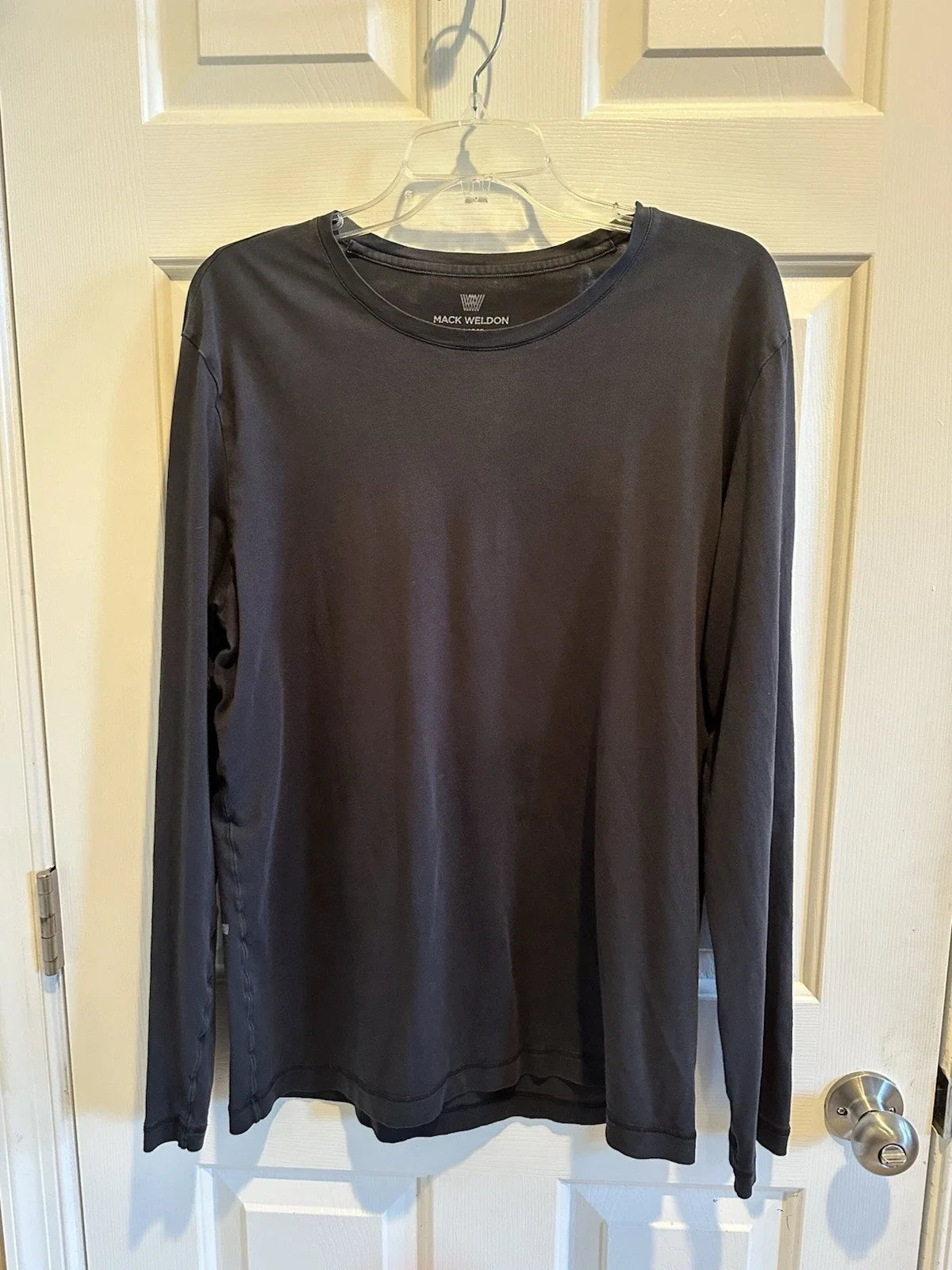 Mack Weldon Black Long Sleeve Size XL Pima Cotton Daily Wear Classic Unisex
