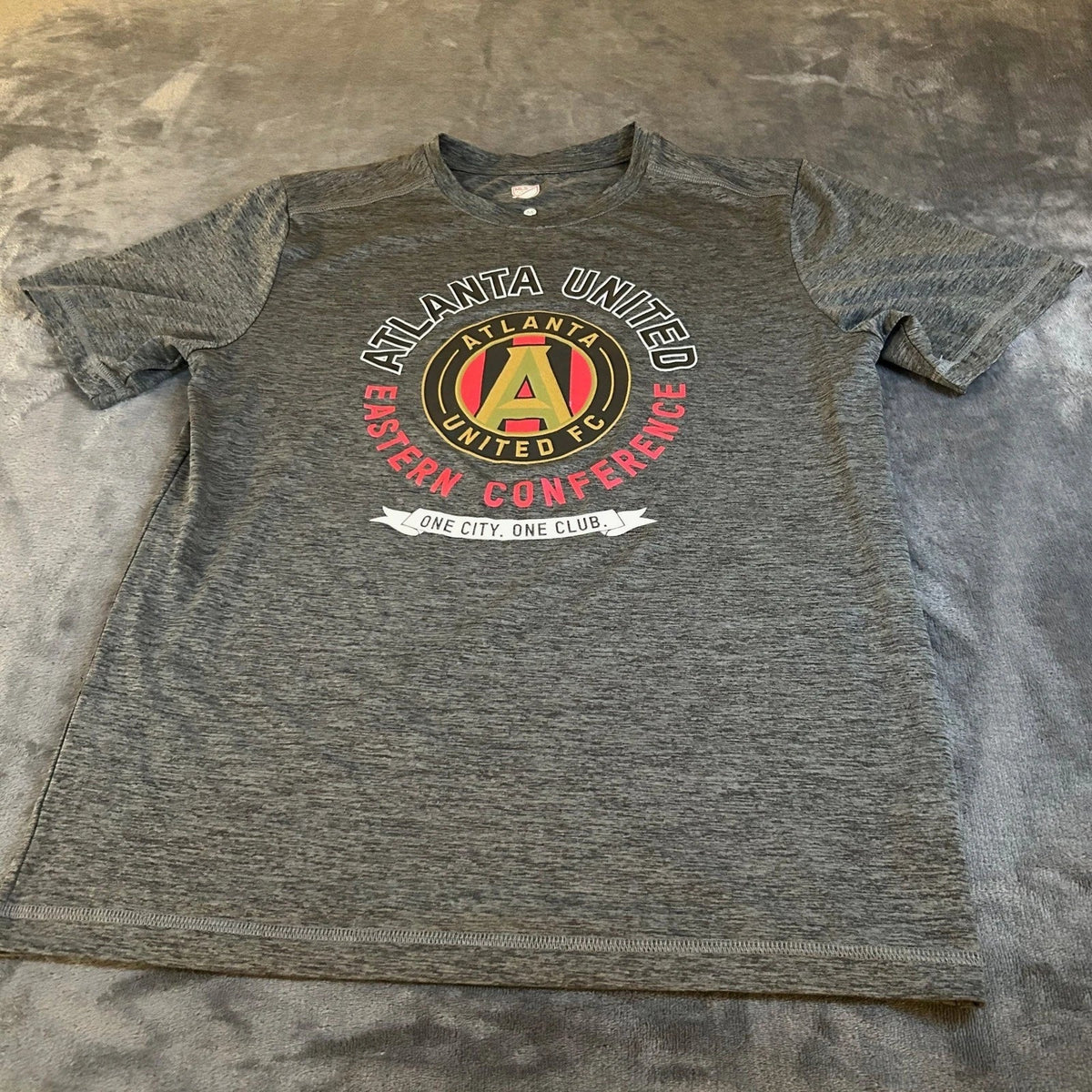 Atlanta United FC Tee MLS Eastern Conference Soccer Gray Mens Medium Unisex