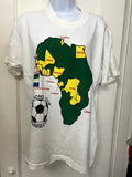 Vintage : AFRICA NATIONS CUP 1994 - White - Size: Large New Old Stock Unisex