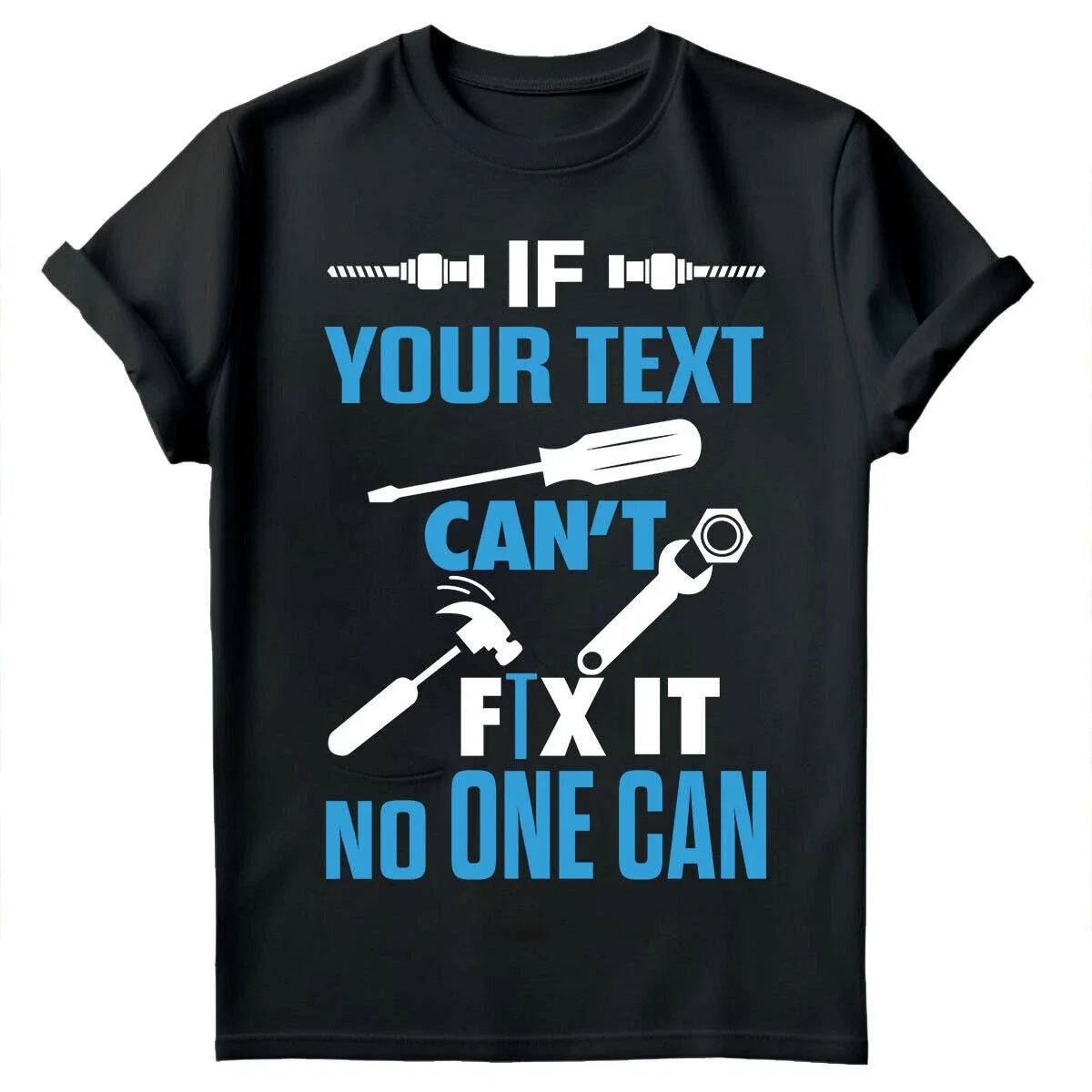 Personalised If Grandad Cant Fix It Fathers Day Gift Mens s Top #FD -a Unisex
