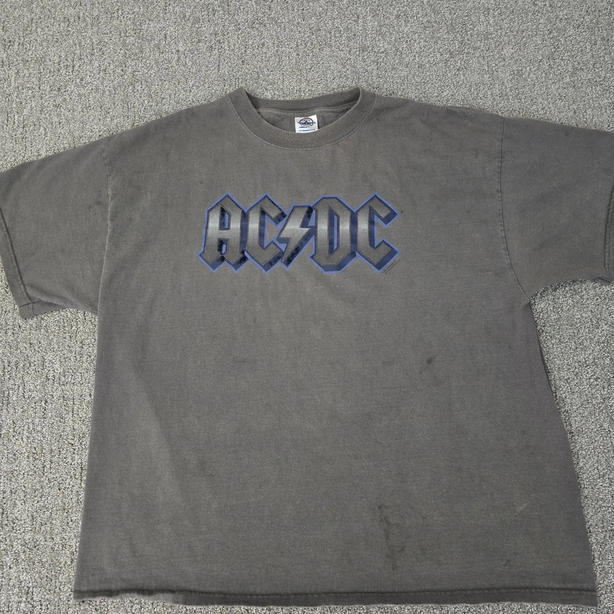 Vintage 2005 ACDC Band Tee XL Faded Distressed Graphic T Shirt Rock