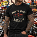 Broken Spoke Saloon Sturgis SD Vintage Retro Style Biker Shirt Motorcycle Merch Unisex