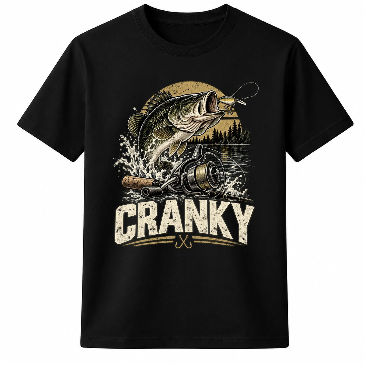 Bass Fishing T Shirt, Cranky Fisherman Shirt, Fishing Lover Gift Funny Shirt