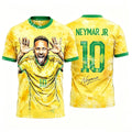 Brazil World Cup Football s 2026 Neymar Tees Polyester Breathable Unisex