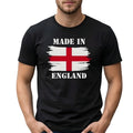 Men's England Flag Made in England St George Cross Graphic Tee Patrio Unisex