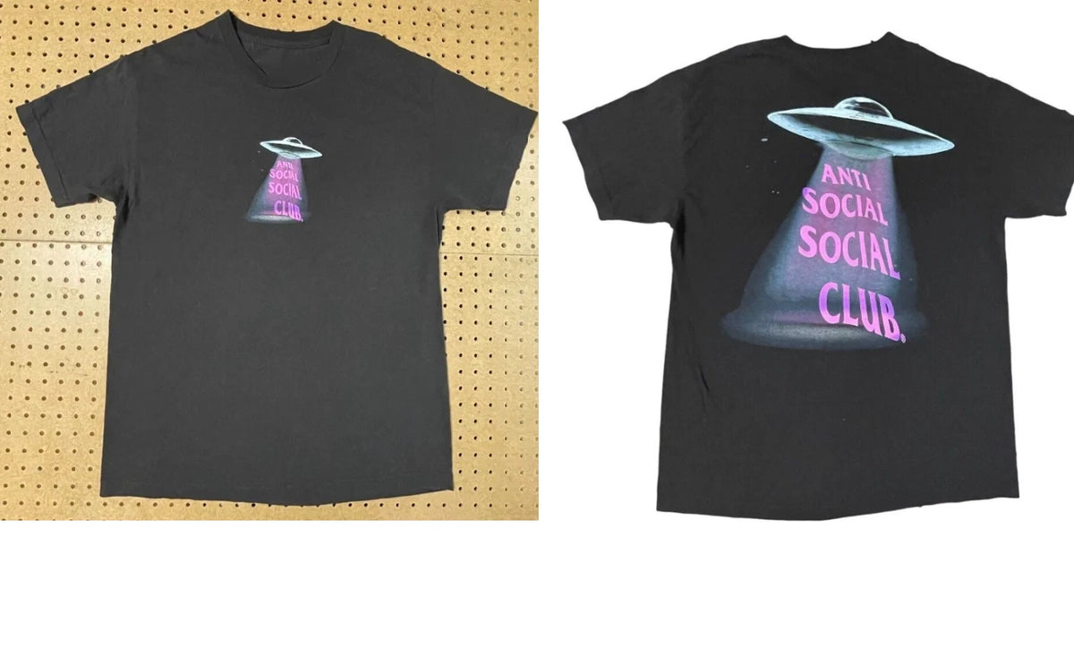 Anti Social Club ASSC Thoughts UFO Alien T-Shirt