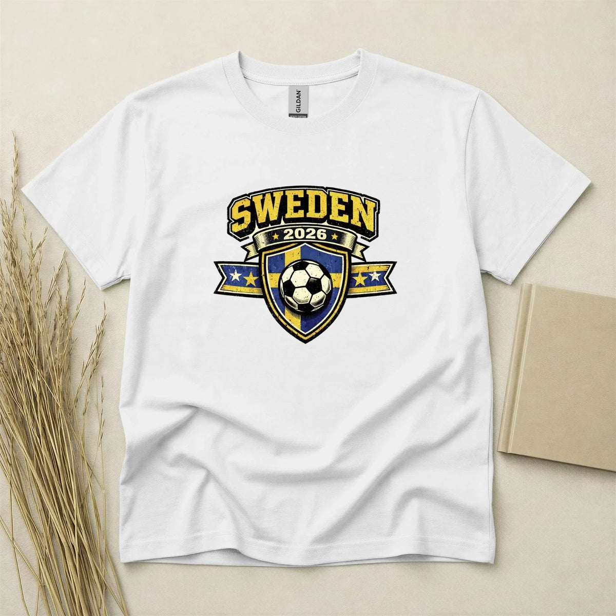 Sweden 2026 Football Fan T Shirt Soccer Supporters Gildan Cotton Family Top Unisex