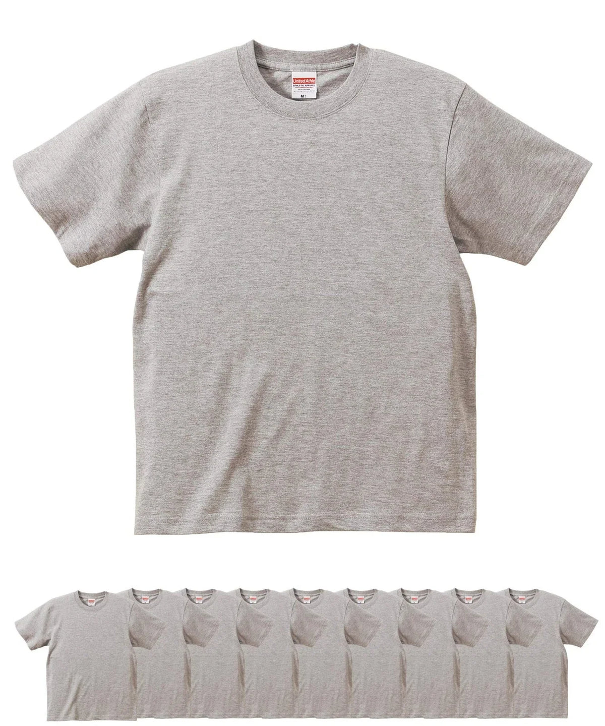 United Athle 5942-01 6.2oz Premium s Set of 10 Men's (Mixed Gray, L) Unisex