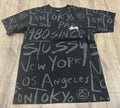 Stussy Tribe Graphic Reflective AOP T-Shirt Men’s Medium Vintage Y2K