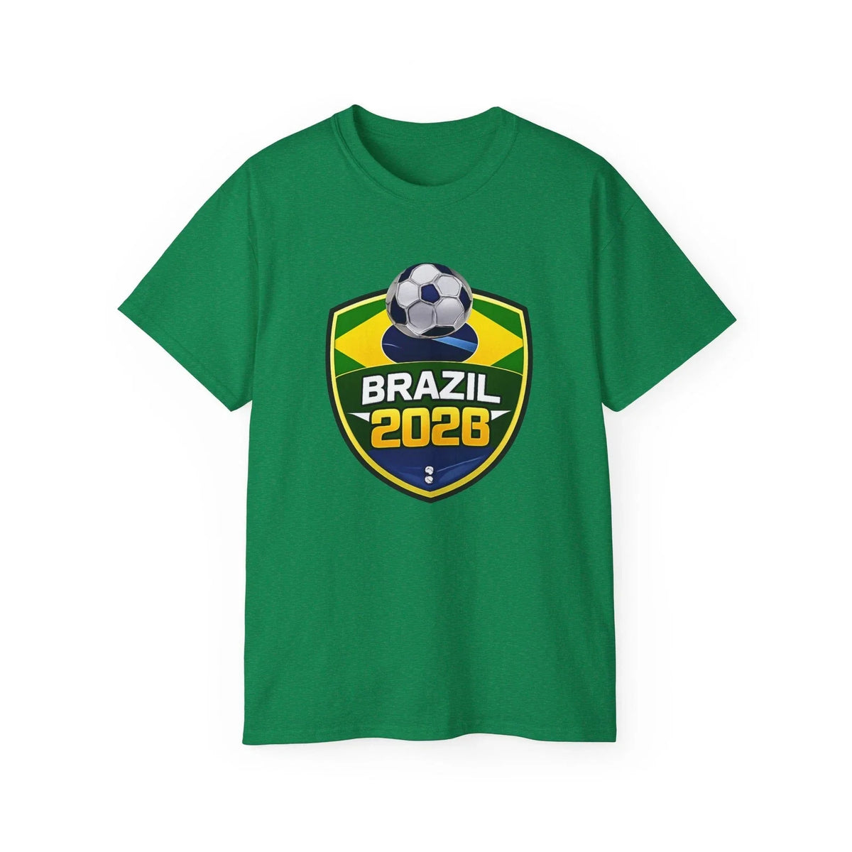 Brazil 2026 Soccer Support Tee | Brazil Football Fan Tee Unisex