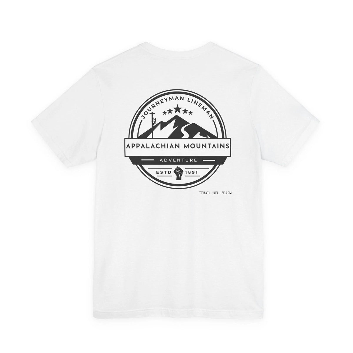 Lineman the Appalachian  Mountains T-Shirt, Lineman Apprentice, Trades Apparel