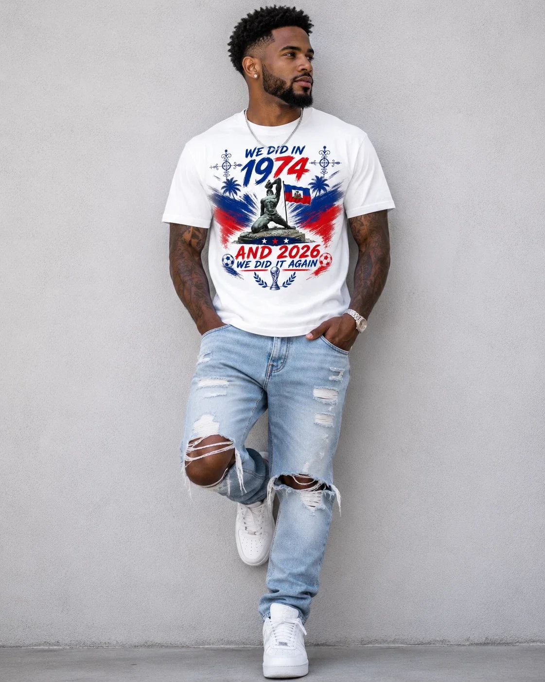 Haiti World Cup Soccer Fan T Shirt Unisex