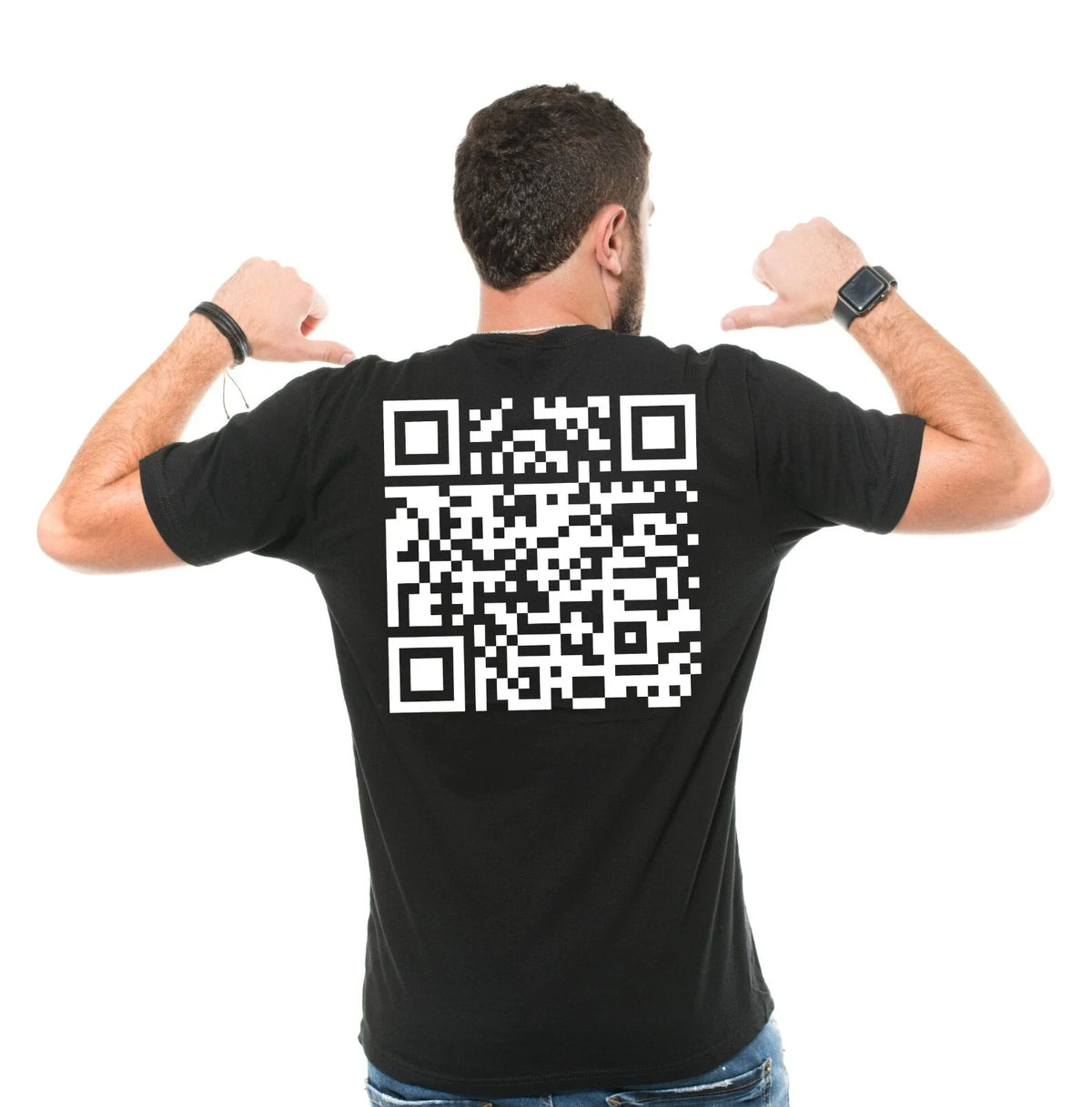 Trump funny QR code Tee Shirt President Donald Trump Mens funny Scan code back T Unisex