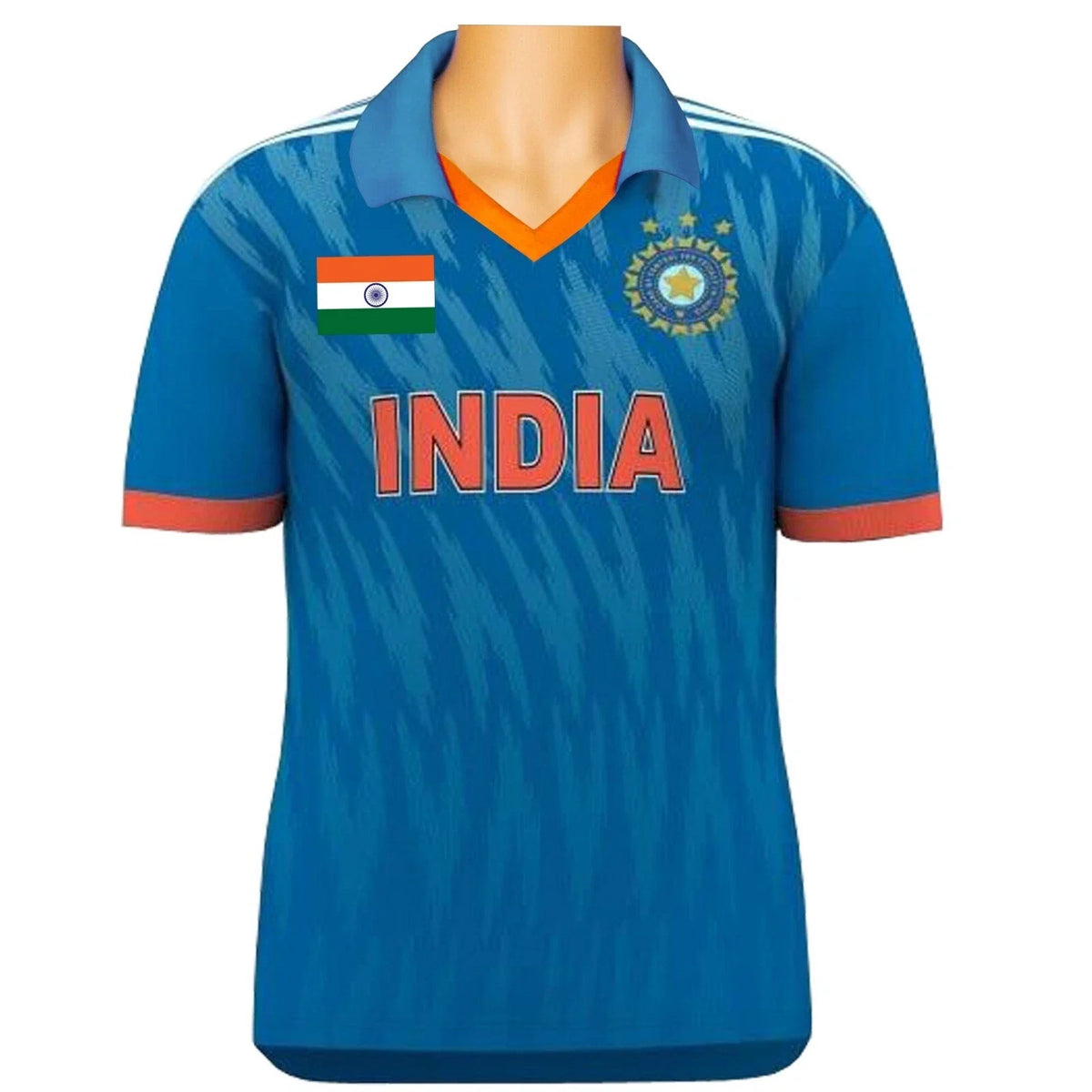 India Cricket T Shirt Jersey Unisex Adults Mens Sports Shirts Top ODI T20 Match Unisex