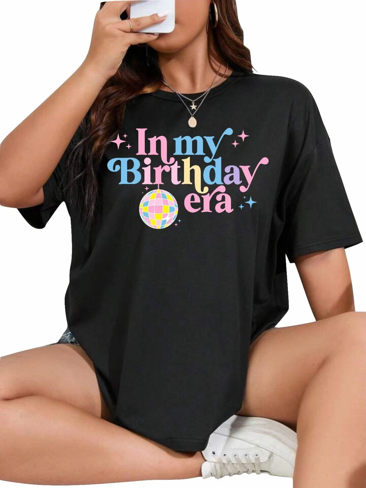 In My Birthday Era T Shirt Retro Tee Girl Boy Women Teenage Birthday Top