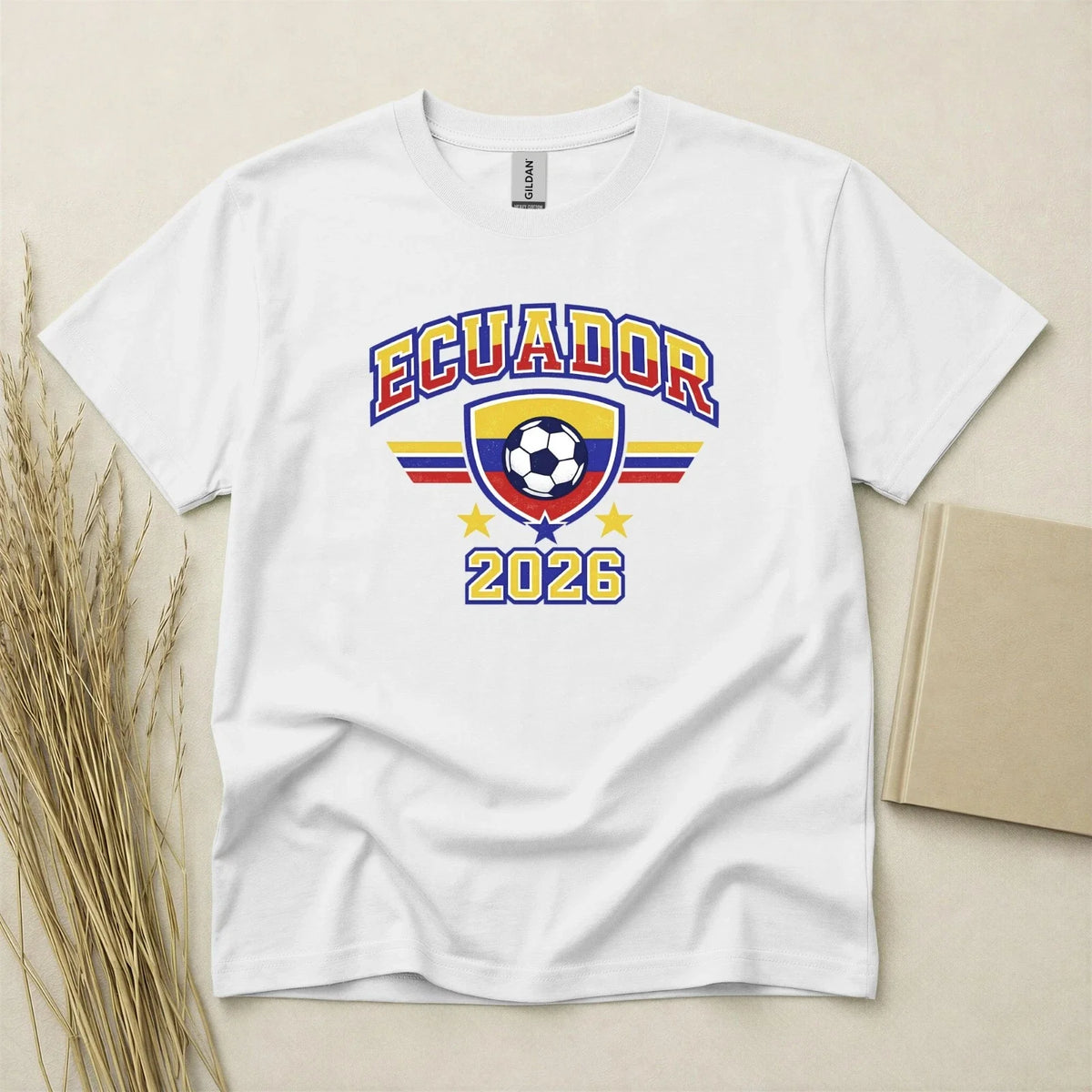 Ecuador 2026 Football Fan T Shirt Soccer Supporters Gildan Cotton Family Top Unisex