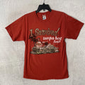 The Duck Co. Mens T Shirt Coral Graphic Destination Medium Cotton Short Sleeve