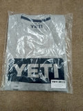 Yeti Short Sleeve Size L Gray/Navy New FREE SHIPPING Unisex
