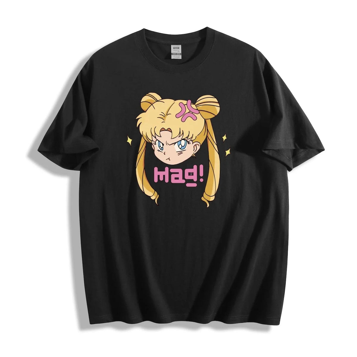 Sailor Moon "Mad!" - Relatable Anime Meme Design Unisex Tee Unisex