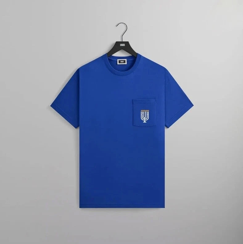 🎄KITHMAS🎄Kith Menorah Pocket Tee | M-L | Hanukkah Capsule | FW24 | IN STOCK