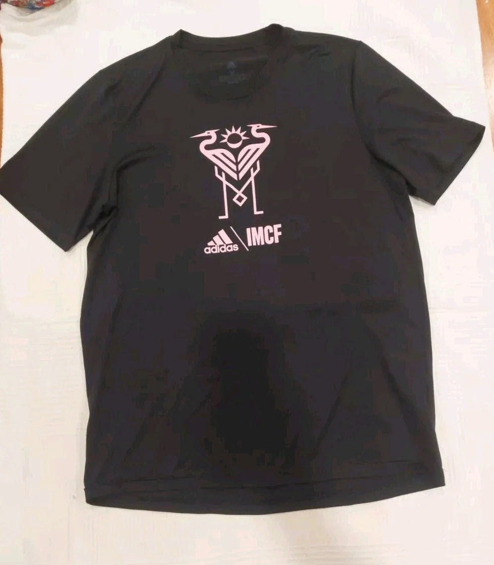 Inter Miami FC Men's Club Icon Pregame Training Jersey - Black Medium Unisex